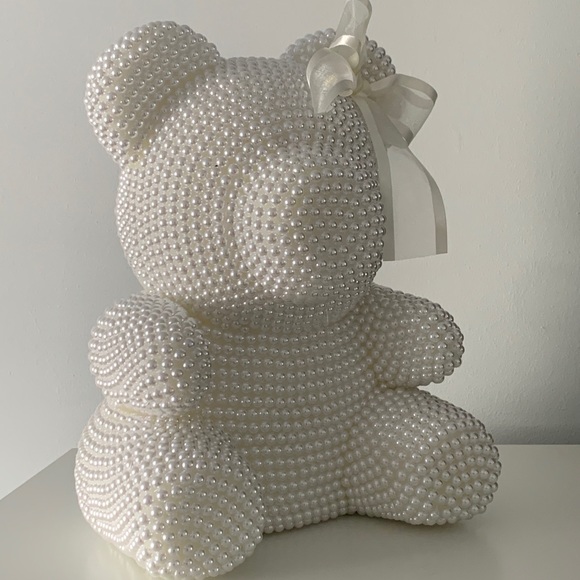 Luxury All Pearl Teddy - White - Picture 3 of 4